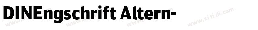 DINEngschrift Altern字体转换